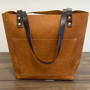 Portland Leather Medium Dakota Tote with Brown Straps